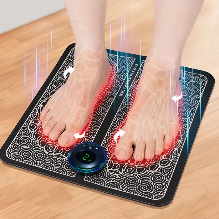 Nooro Foot Massager - EMS Foot Massager Mat with 6 Modes and 18 Intensity Levels for Muscle Relaxation, and Pain Relief