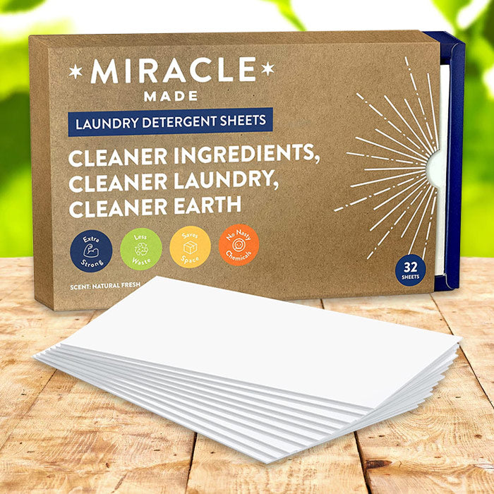 Miracle Laundry Detergent Sheets - Best Eco Friendly Laundry Detergent Plastic Free & Biodegradable