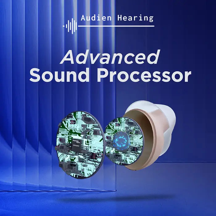 Audien Atom - #1 Rechargeable Hearing Aids For Seniors with Premium Comfort Design and Nearly Invisible