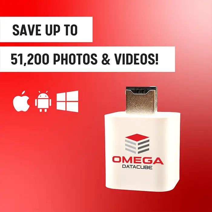 Omega DataCube - Auto Backup and Organize Photos, Videos and Other Files while Charging Your Phone